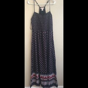 Band of Gypsies Black Paisley Print Maxi Dress